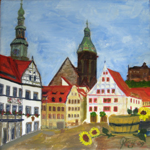 Marktplatz Pirna - Canalettoblick